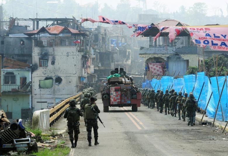 عکس فیلیپین بعد از رفتن داعش,تصاویر فیلیپین بعد از رفتن داعش,عکس نیروهای امنیتی دولت فیلیپین