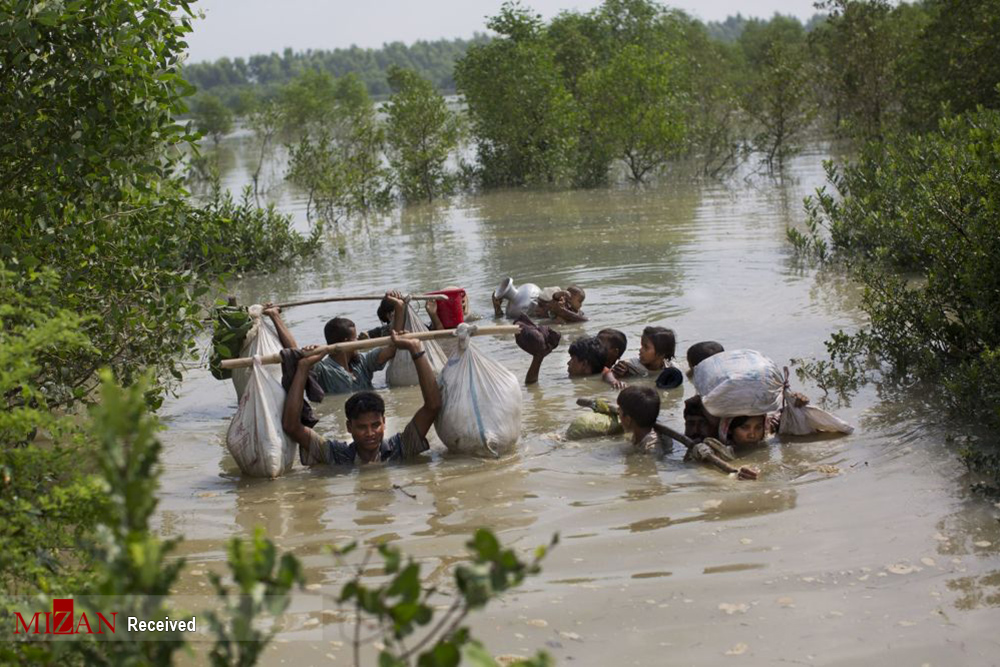 عکس پناهجویان روهینگیا در مرز میانمار و بنگلادش,تصاویر پناهجویان روهینگیا در مرز میانمار و بنگلادش,عکس پناهجویان روهینگیا