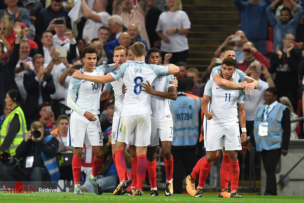 عکس دیدار تیم های فوتبال انگلیس و اسلواکی,تصاویر دیدار تیم های فوتبال انگلیس و اسلواکی,عکس دیداری حساس در ورزشگاه ومبلی