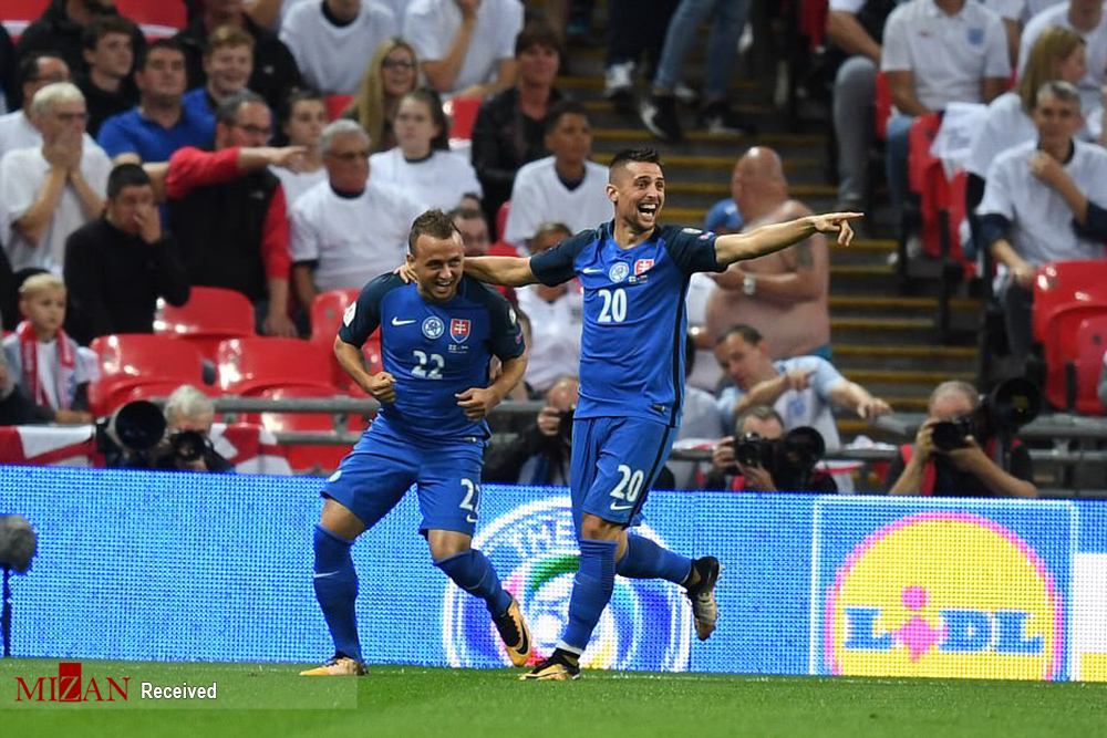 عکس دیدار تیم های فوتبال انگلیس و اسلواکی,تصاویر دیدار تیم های فوتبال انگلیس و اسلواکی,عکس دیداری حساس در ورزشگاه ومبلی