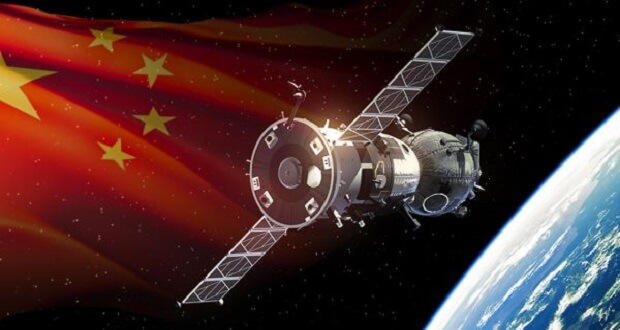 کره زمین و ماهواره و پرچم چین,اخبار علمی,خبرهای علمی,نجوم و فضا