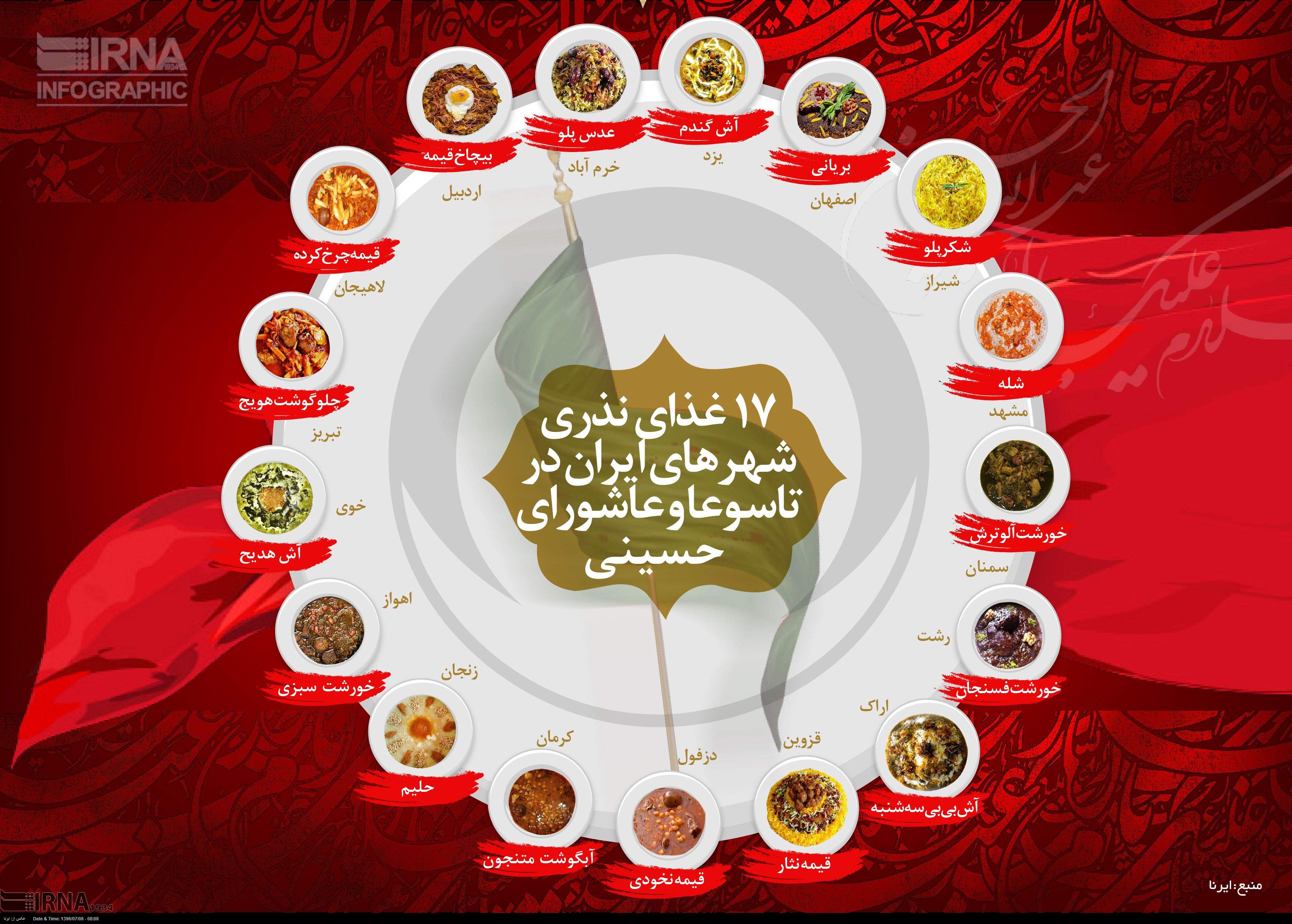 17 غذای نذری شهرهای ایران در تاسوعا و عاشورای حسینی