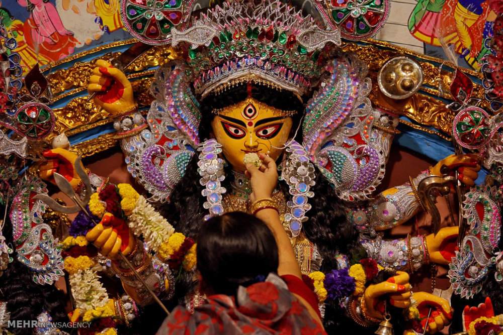تصاویر دیدنی جشنواره مذهبی دورگا پوجا در هند,تصاویر دیدنی جشنواره مذهبی در هند،تصاویر دیدنی جشنواره مذهبی در هند