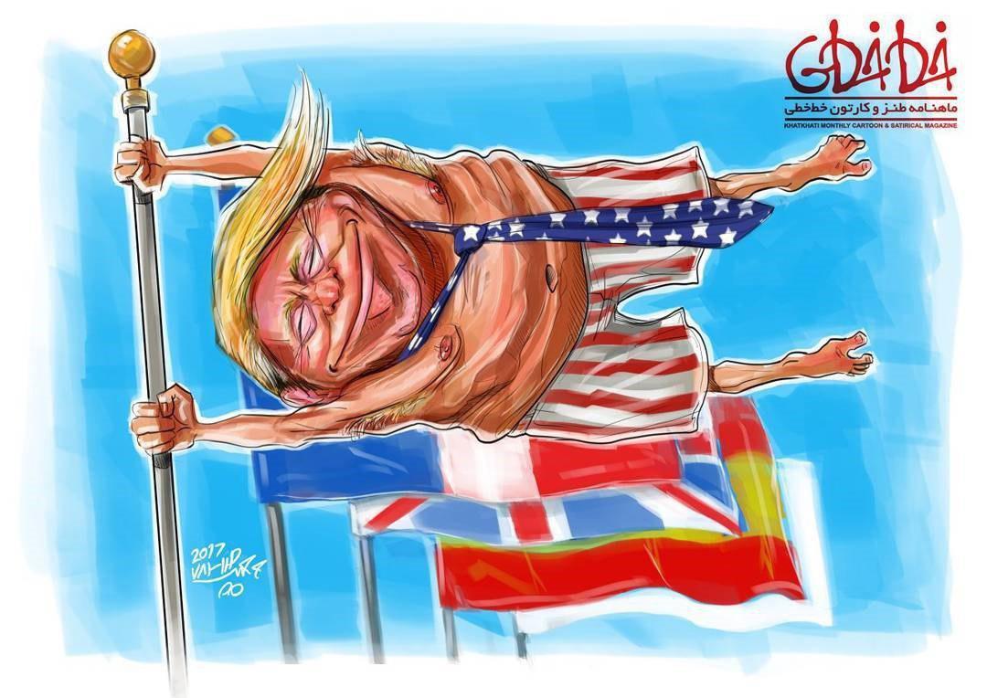 عکس کارتون پرچم جدید آمریکا