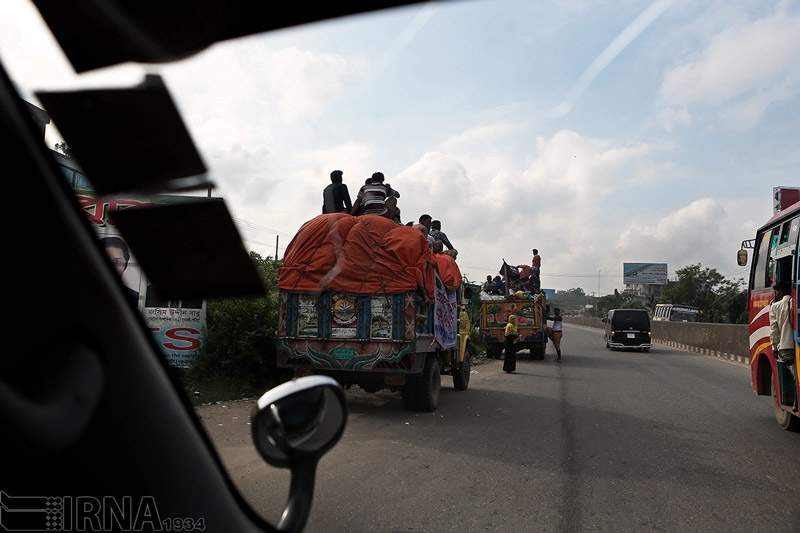 تصاویر محبوب‌ترین و مهم‌ترین وسیله‌نقلیه در بنگلادش,عکس محبوبترین وسیله هادربنگلادش,تصاویر پرکاربردترین وسیله های نقلیه در بنگلادش
