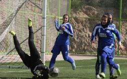 تصاویر بازی فوتبال بانوان,عکس های بازی لیگ فوتبال بانوان,عکس های بازی ذوب آهن در لیگ برتر فوتبال بانوان