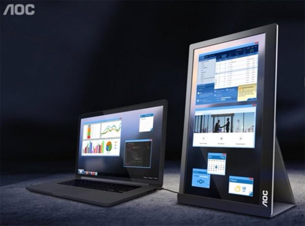 مانیتور قابل حمل AOC,اخبار دیجیتال,خبرهای دیجیتال,لپ تاپ و کامپیوتر