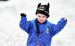 تصاویر بارش بی‌سابقه برف در انگلستان,تصاویر بارش برف ,عکسهای کولاک برف در انگلستان,