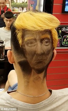 نقاشی ترامپ روی سر,اخبار سیاسی,خبرهای سیاسی,سیاست