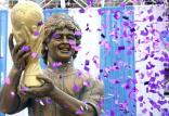 مجسمه مارادونا,اخبار ورزشی,خبرهای ورزشی,اخبار ورزشکاران