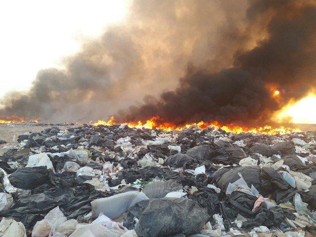 آتش سوزي گود زباله,اخبار اجتماعی,خبرهای اجتماعی,محیط زیست