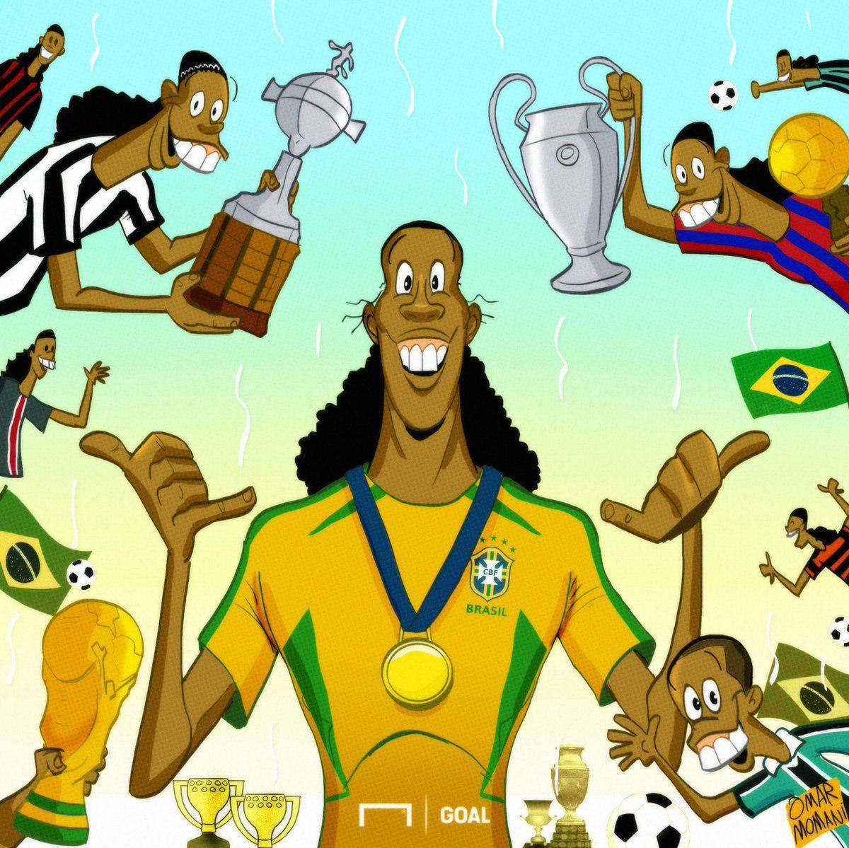 کاریکاتور افتخارات رونالدینیو,کاریکاتور رونالدینیو و افتخارات ورزشی,کاریکاتور رونالدینیو در دوران فوتبال,کاریکاتور,عکس کاریکاتور,کاریکاتور ورزشی