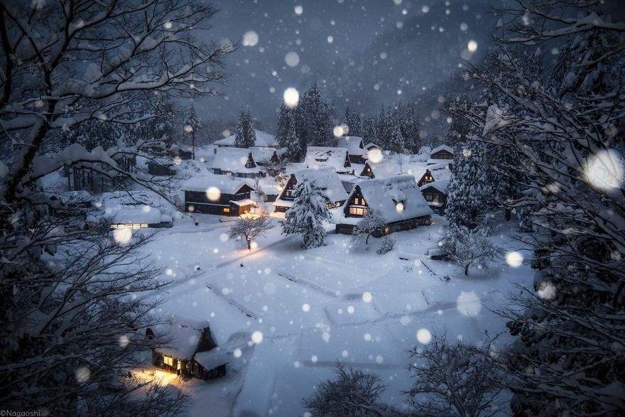 تصاویر برفی سرزمین آفتاب تابان زمستان,عکسهای برفی از کشور ژاپن,تصاویری زیبااز مناظر برفی کشور ژاپن,