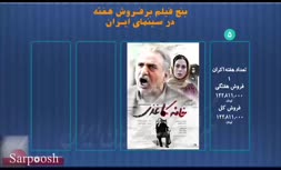 پرفروشترین فیلم‌های سینمایی در پایان هفته(8 دی ماه)