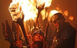 عکس جشنواره سالانه وایکینگ ها در اسکاتلند‎,تصاویرجشنواره سالانه وایکینگ ها در اسکاتلند‎,عکس جشنواره سالانه وایکینگ ها