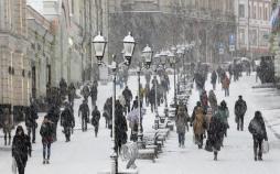 تصاویر بارش برف در مسکو,عکس های برف شدید در مسکو,تصاویر بارش برف کم‌سابقه در مسکو