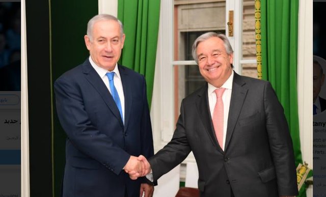 نتانیاهو و آنتونیو گوترش,اخبار سیاسی,خبرهای سیاسی,خاورمیانه