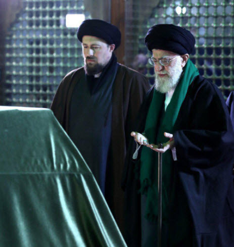 رهبر انقلاب بر سر مزار هاشمی رفسنجانی,اخبار سیاسی,خبرهای سیاسی,اخبار سیاسی ایران