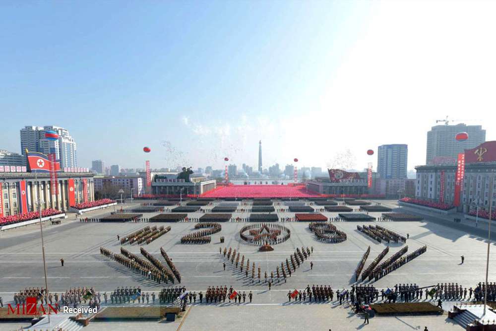 تصاویر رژه موشک‌های بالستیک کره شمالی, تصاویر رژه هفتادمین سالگرد تاسیس ارتش خلق کره, تصاویرمراسم رژه موشک‌های بالستیک بین قاره‌ای کره شمالی,