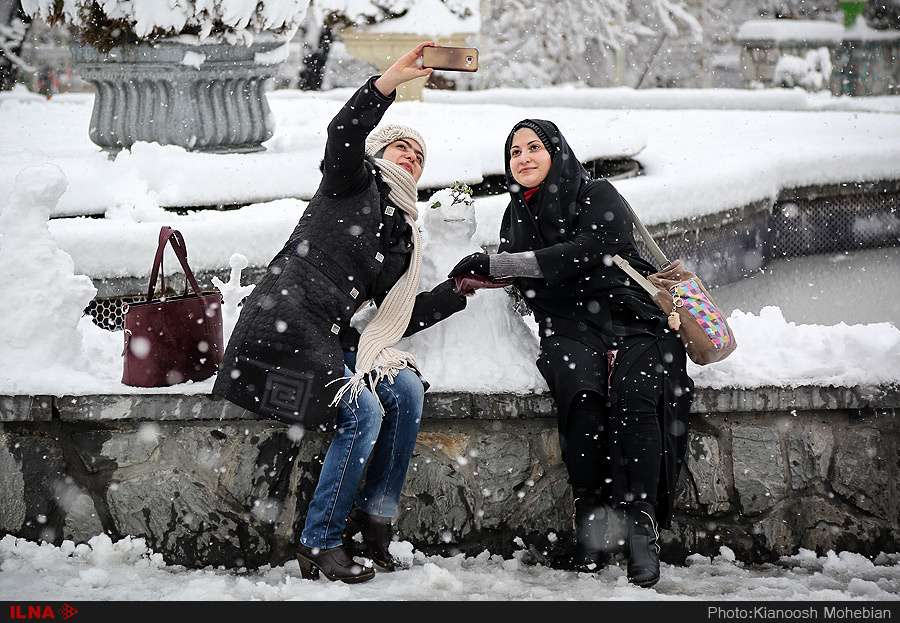 عکس برف تهران،تصاویربرف تهران،عکس صبح برفی تهران