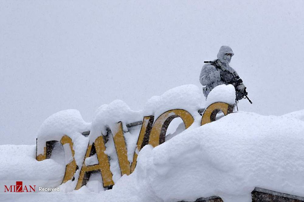 تصاویربارش برف در داووس,تصاویربارش سنگین ترین برف ۲۰ سال گذشته,تصاویربارش سنگین برف در دهکده داووس سوئیس,
