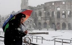 عکس بارش برف در اروپا‎,تصاویربارش برف در اروپا,عکس برف روپا