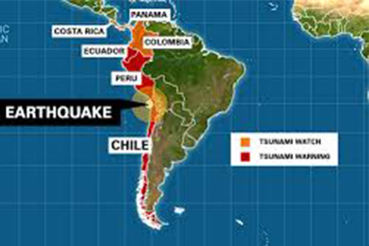 زمین لرزه های شیلی,اخبار علمی,خبرهای علمی,طبیعت و محیط زیست