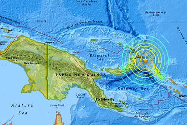 زلزله پاپوا گینه نو,اخبار حوادث,خبرهای حوادث,حوادث طبیعی