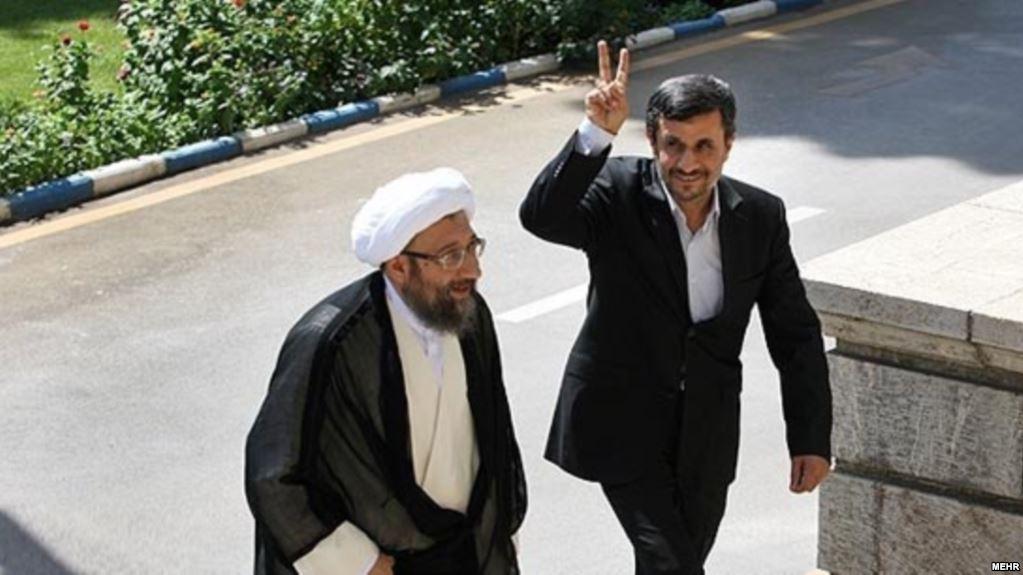 احمدی نژاد و لاریجانی,اخبار سیاسی,خبرهای سیاسی,احزاب و شخصیتها