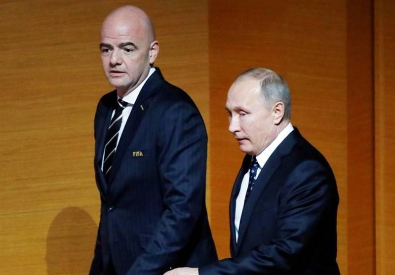 پوتین و رئیس فیفا,اخبار فوتبال,خبرهای فوتبال,جام جهانی
