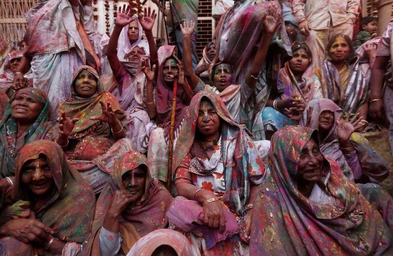 تصاویر جشن رنگ ها در هند,عکس های جشن رنگ ها در هند,تصاویری از جشن رنگ ها در هند