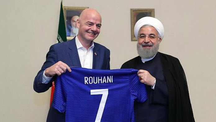 جیانی اینفانتینو و روحانی,اخبار فوتبال,خبرهای فوتبال,فوتبال ملی