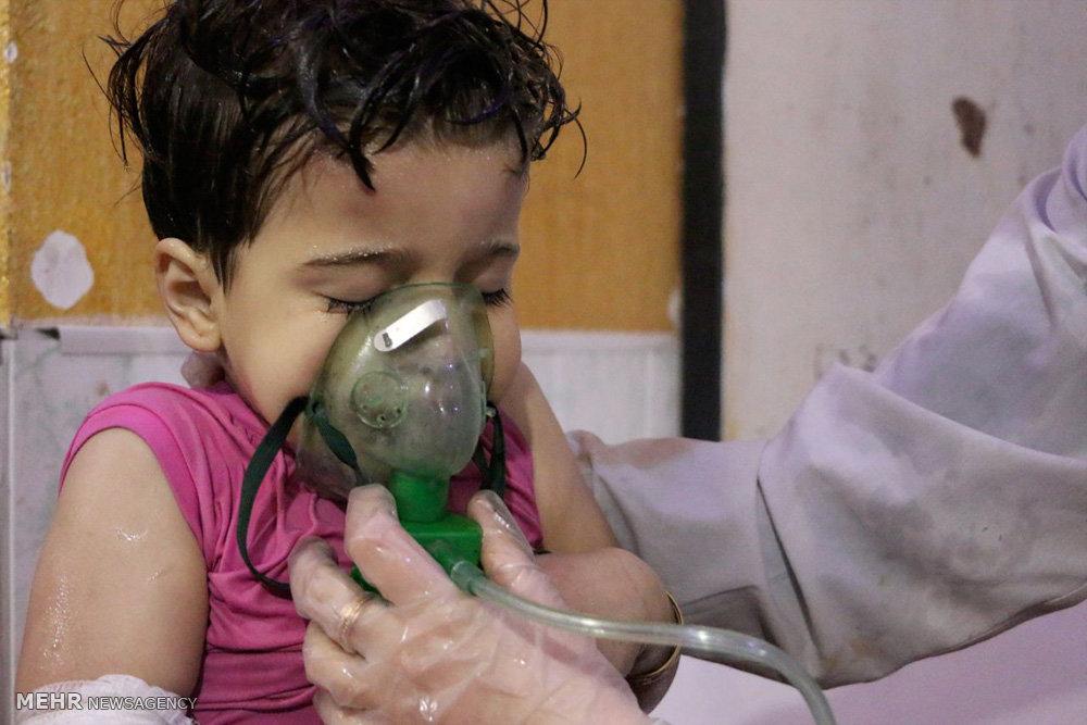 عکس حمله شیمیایی در سوریه,تصاویرحمله شیمیایی در سوریه,عکس حمله شیمیایی دمشق