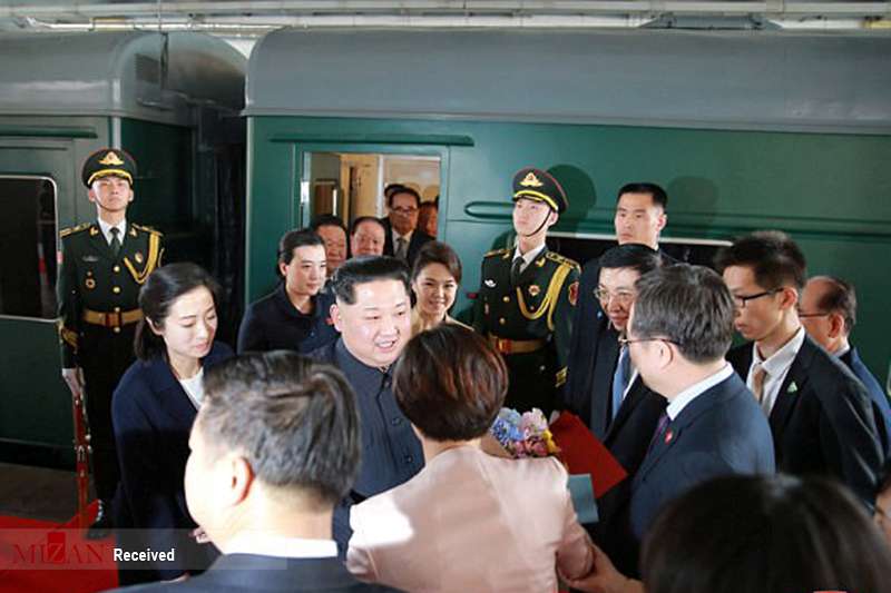 تصاویر دیدار کیم جونگ اون با رئیس جمهور چین,تصاویر رهبر کره شمالی,تصاویر رئیس جمهور چین