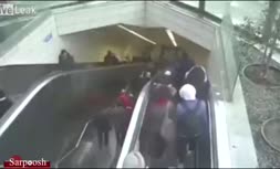 ویدئو/ پله‌برقی آدم‌خوار در ایستگاه مترو استانبول