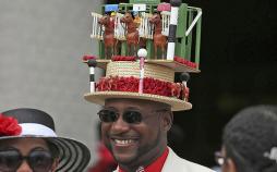 تصاویر جالب ترین کلاه‌های مسابقات اسب‌دوانی کنتاکی,عکس های مسابقات اسب‌دوانی کنتاکی2018,تصاویرمسابقات کنتاکی دربی