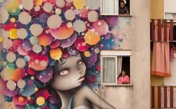 عکس نقاشی زنان درشهر,تصاویرنقاشی زنان درشهر,عکس نقاشی گرافیکی زنان