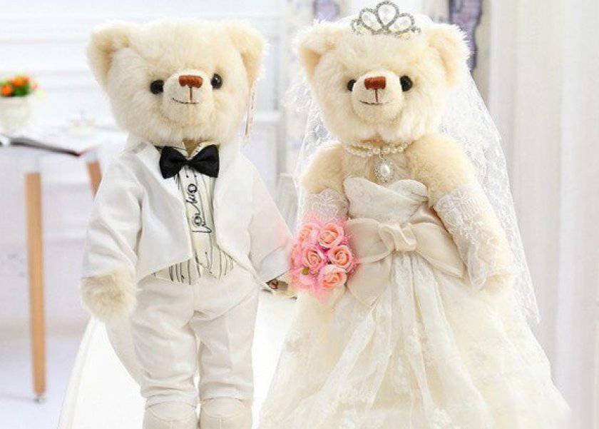 ازدواج دو عروسک خرسی,اخبار جالب,خبرهای جالب,خواندنی ها و دیدنی ها