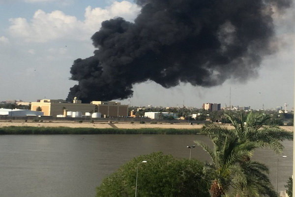 آتش سوزی در سفارت آمریکا در عراق,اخبار سیاسی,خبرهای سیاسی,خاورمیانه