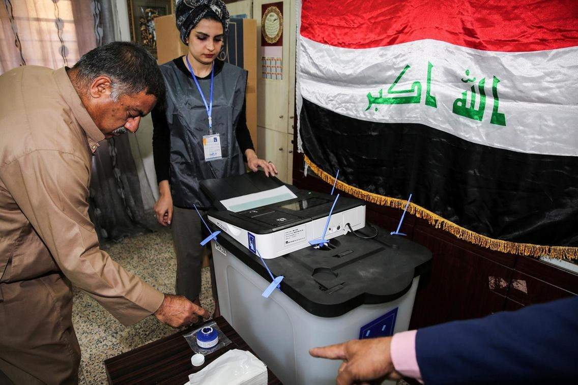تصاویر انتخابات پارلمانی ۲۰۱۸عراق,عکس های رقابت های انتخاباتی عراق,تصاویر انتخابات عراق