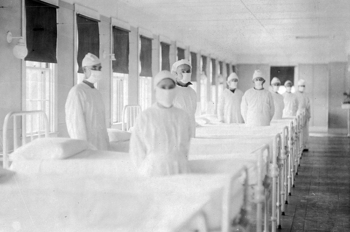 تصاویر100 سال پیش,مرگ در اثر آنفلوانزا, 50 میلیون کشته