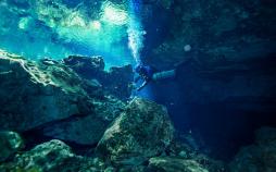 تصاویرغارهای آبی مکزیک,عکس های غارهای آبی,تصاویرغار ابی