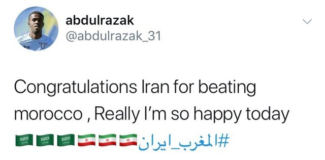 تبریک کاربران عربستانی,اخبار فوتبال,خبرهای فوتبال,جام جهانی