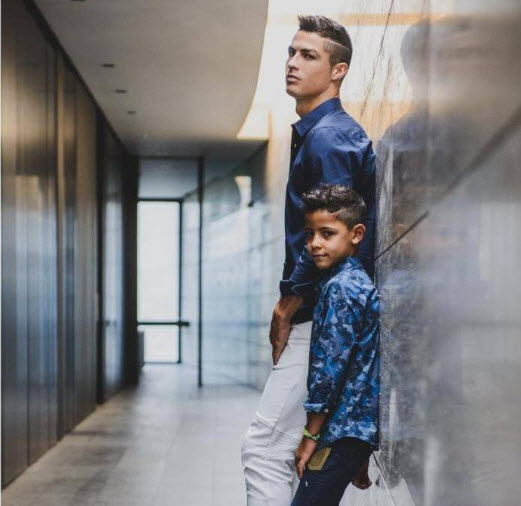 کریستیانو رونالدو و پسرش,اخبار ورزشی,خبرهای ورزشی,اخبار ورزشکاران