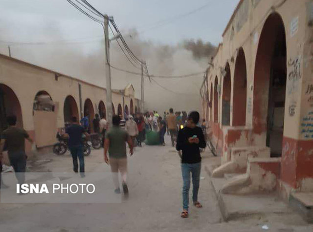 آتش سوزی بازار قدیم درگهان قشم,اخبار حوادث,خبرهای حوادث,حوادث امروز