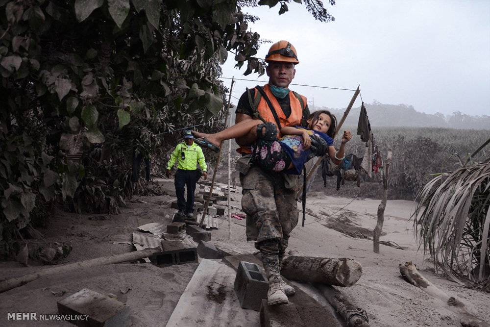عکسهای فوران آتشفشان گواتمالا,تصاویر قربانیان فوران آتشفشان گواتمالا,عکس های فوران آتشفشان فوئگو گواتمالا