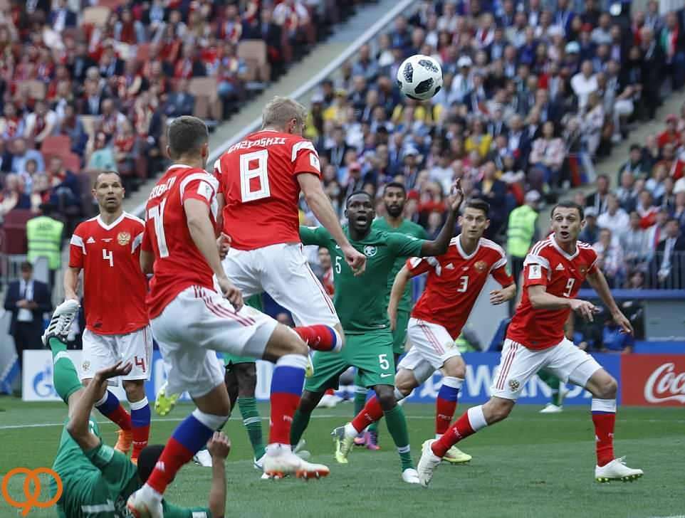 تصاویر دیدار روسیه و عربستان,تصاویر دیدار افتتاحیه جام جهانی 2018 روسیه,عکس های بازی روسیه و عربستان