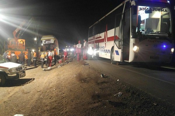 واژگونی اتوبوس در محور سبزوار- شاهرود,اخبار حوادث,خبرهای حوادث,حوادث