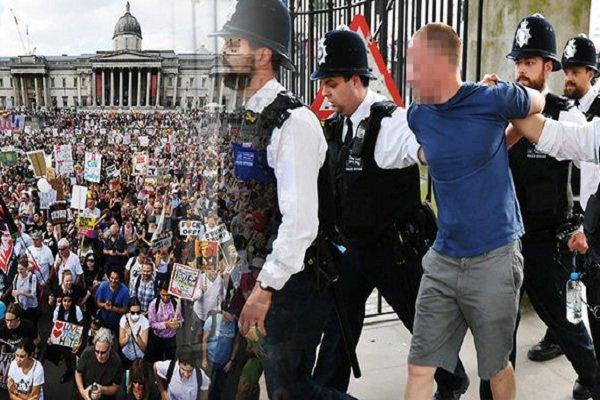 دستگیری معترضان به ترامپ در لندن,اخبار سیاسی,خبرهای سیاسی,اخبار بین الملل