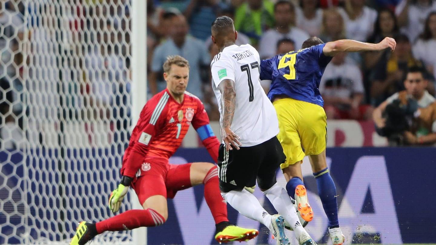 تصاویری از دیدار آلمان و سوئد,عکس های بازی آلمان و سوئد,عکس بازی آلمان و سوئد در جام جهانی